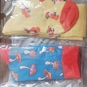 Two pairs of new socks, not sure of the brands. So cheaper than what I think